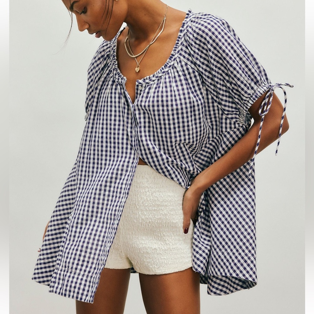 Free people Farley gingham tunic